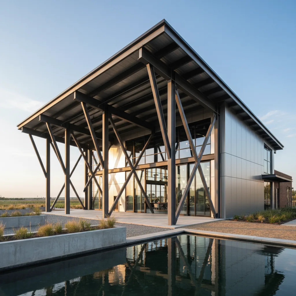 Custom engineered steel frame construction