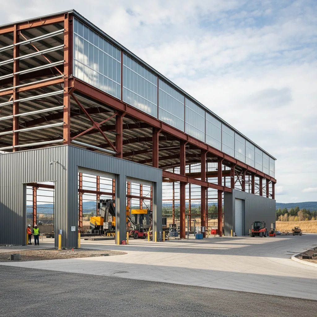 Custom engineered steel structure facility